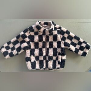 Checkered Fleece Zip-Up
Jacket 12 months